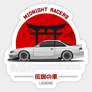 Tuner White Kouki S14 JDM Sticker